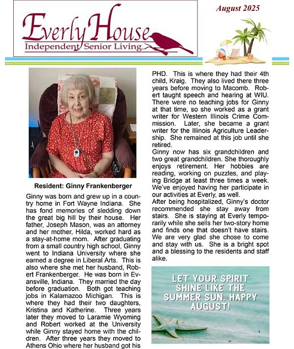 August 2025 Newsletter