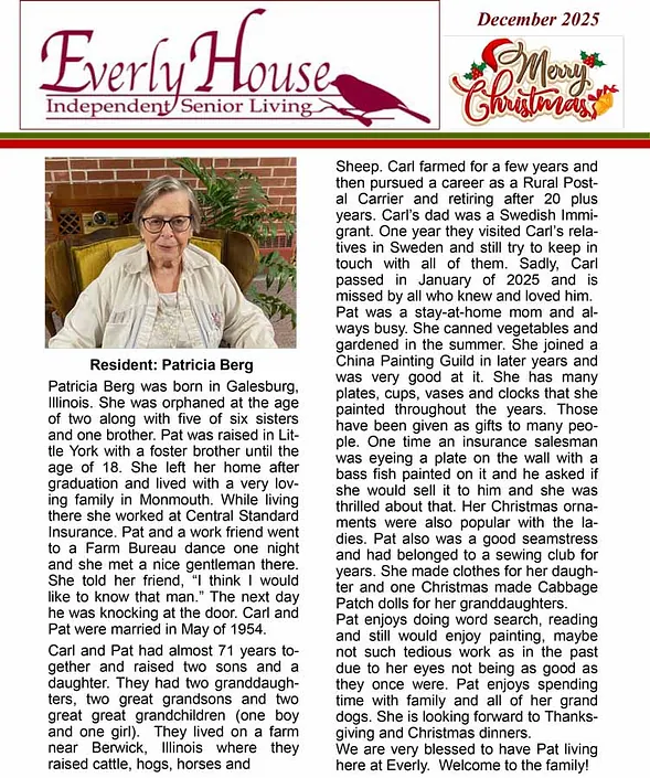 December 2025 Newsletter