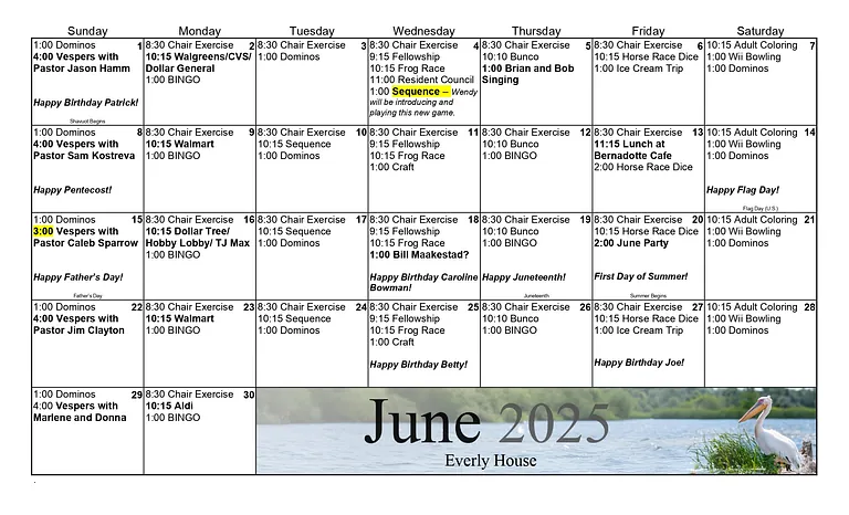June 2025 Calendar
